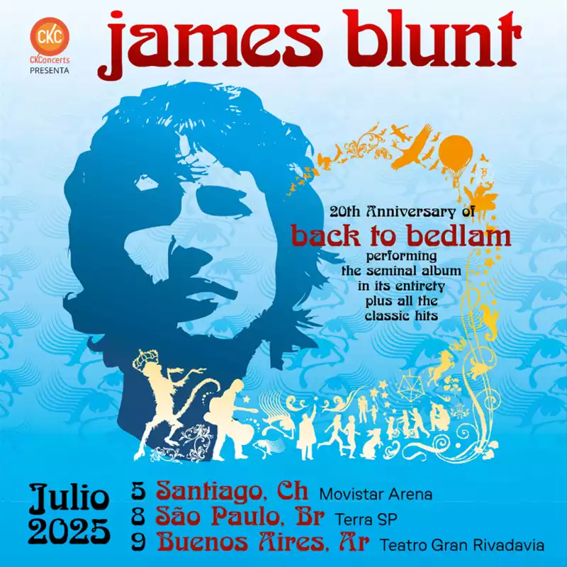 Grandes shows internacionais de 2024: James Blunt